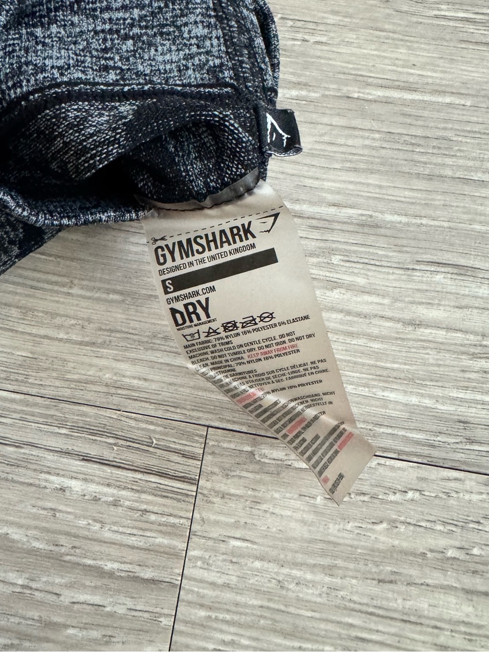Gymshark Black and Grey Camouflage Leggings - Picture 4 of 6